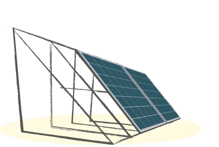 Estructura de aluminio para placas solares TRISOLAR